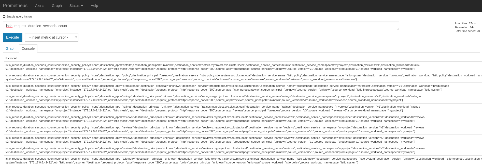 prometheus metrics